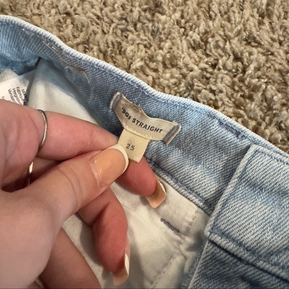 Lightwash Madewell Straight Leg Jeans - Picture 5 of 9